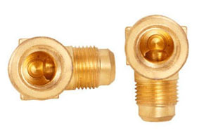 brass flare 90 degree elbow